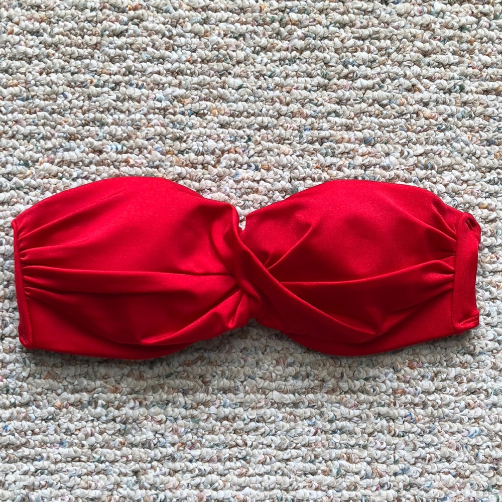 Red bikini top